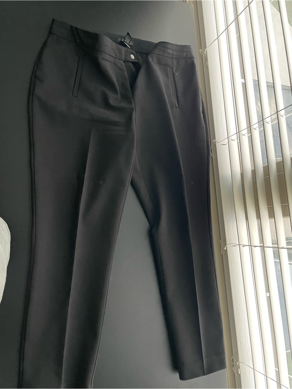 Alfani Black Tailored Dress Trousers